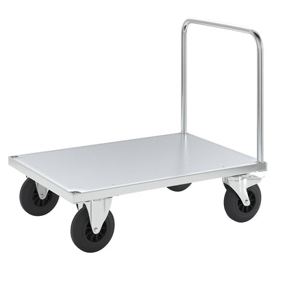 Platform truck max. load 500 kg, with 1 push handle, LxWxH 1000 x 700 x 900 mm, with stop.