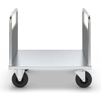Platform truck max. load 500 kg, with 2 end panels, LxWxH 1000 x 700 x 900 mm, without stop.