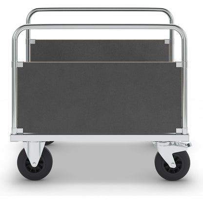 Platform truck max. load 500 kg, with 2 side panels, LxWxH 1000 x 700 x 900 mm, with stop.