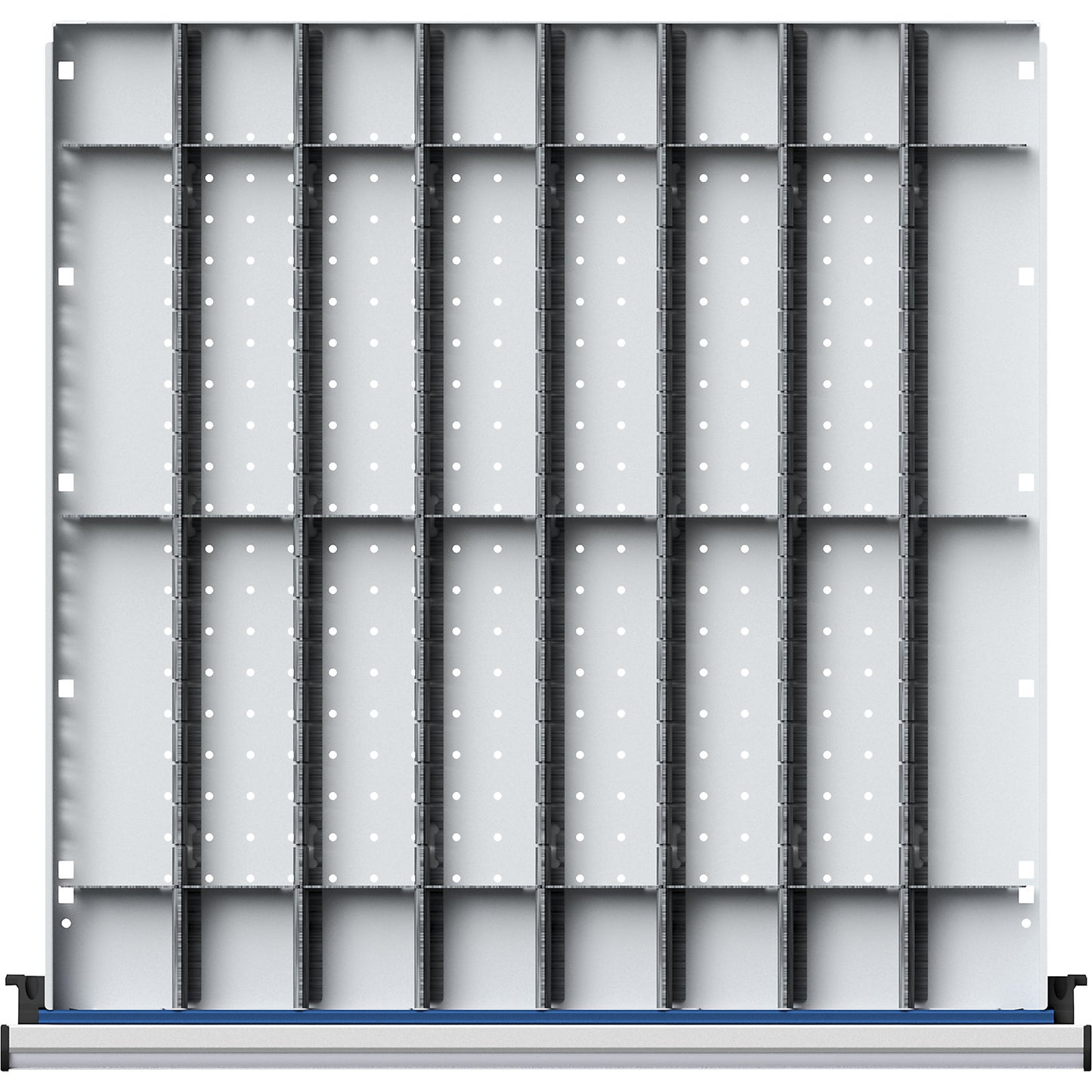Divider set for drawer WxD 600 x 600 mm, ⅛ division, for front height 180 - 360 mm.