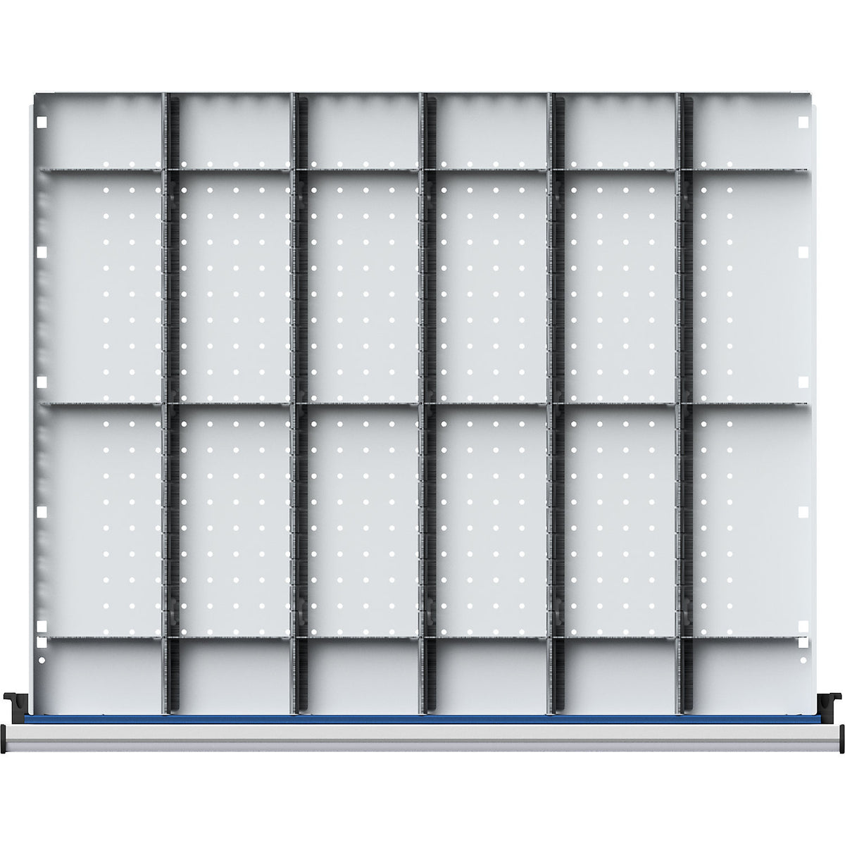 Divider set for drawer WxD 750 x 600 mm, ⅙ division, for front height 180 - 360 mm.
