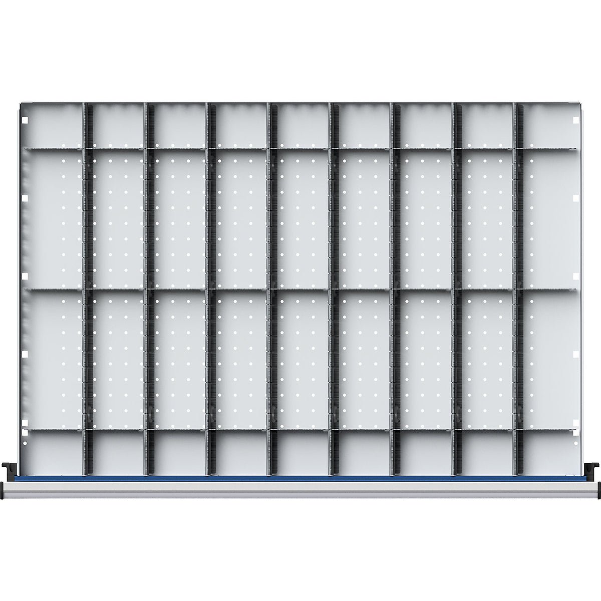 Divider set for drawer WxD 900 x 600 mm, 1/9 division, for front height 60 mm.