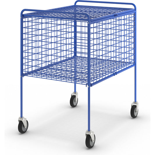 Mesh trolley, with cover, blue.