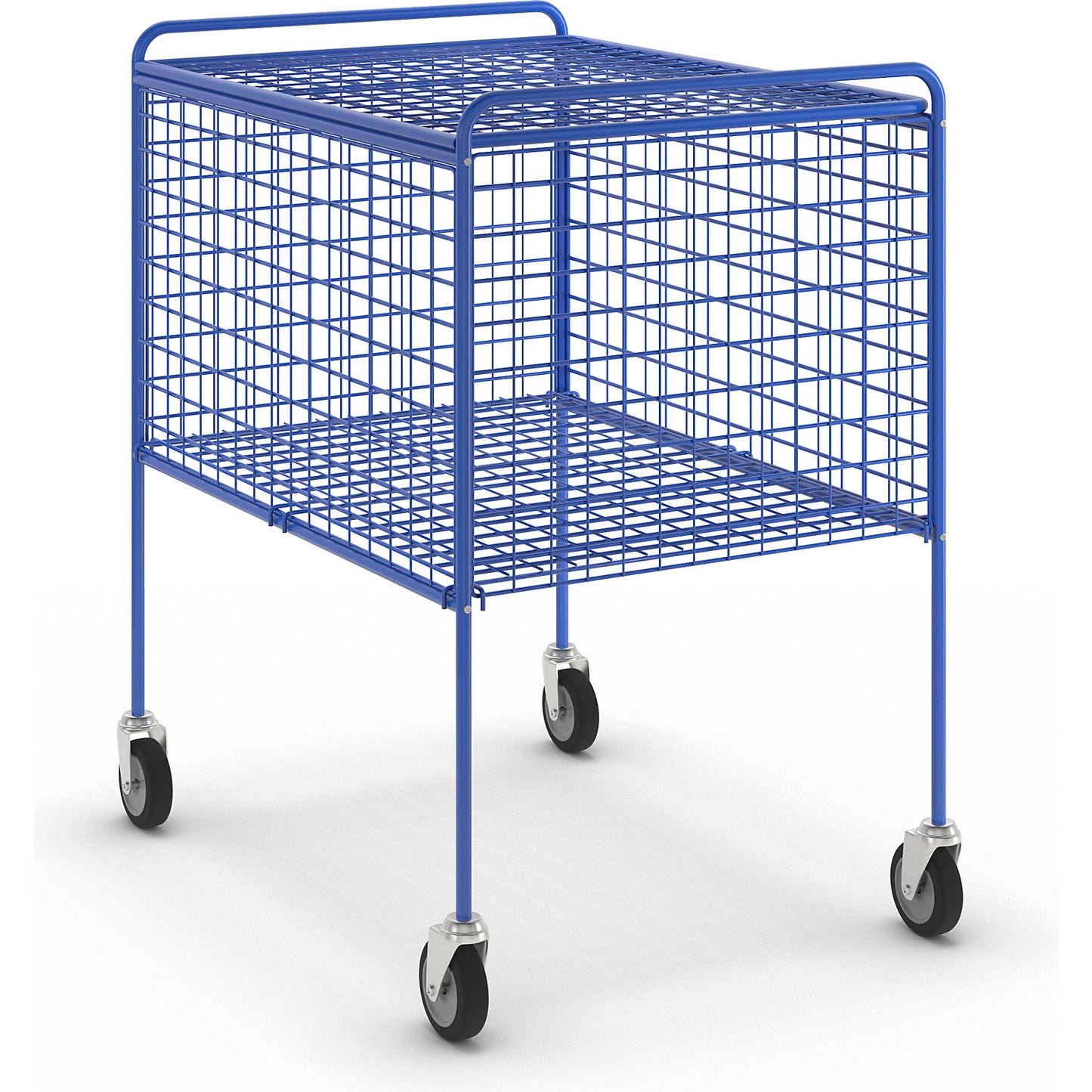 Mesh trolley, with cover, blue.