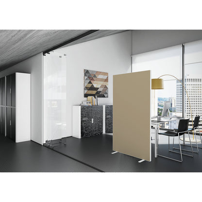 easyScreen partition, HxD 1740 x 390 mm, sand, width 940 mm.