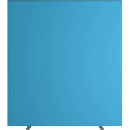 easyScreen partition, HxD 1740 x 390 mm, blue, width 1600 mm.