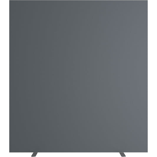 easyScreen partition, HxD 1740 x 390 mm, charcoal, width 1600 mm.