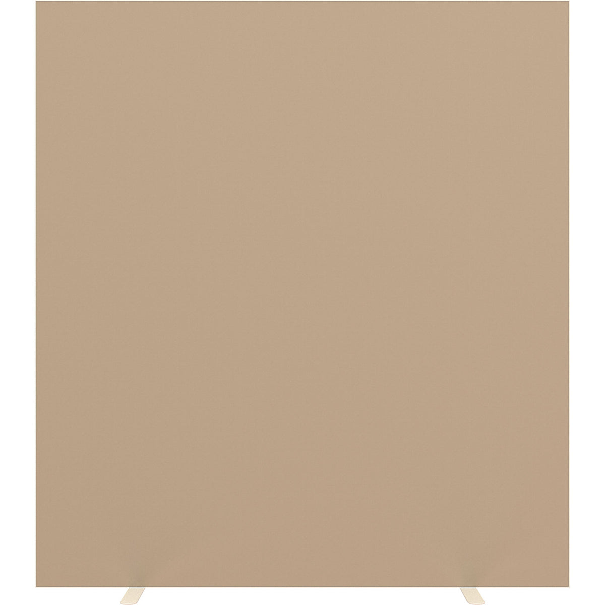 easyScreen partition, HxD 1740 x 390 mm, with sound insulation, sand, width 1600 mm.