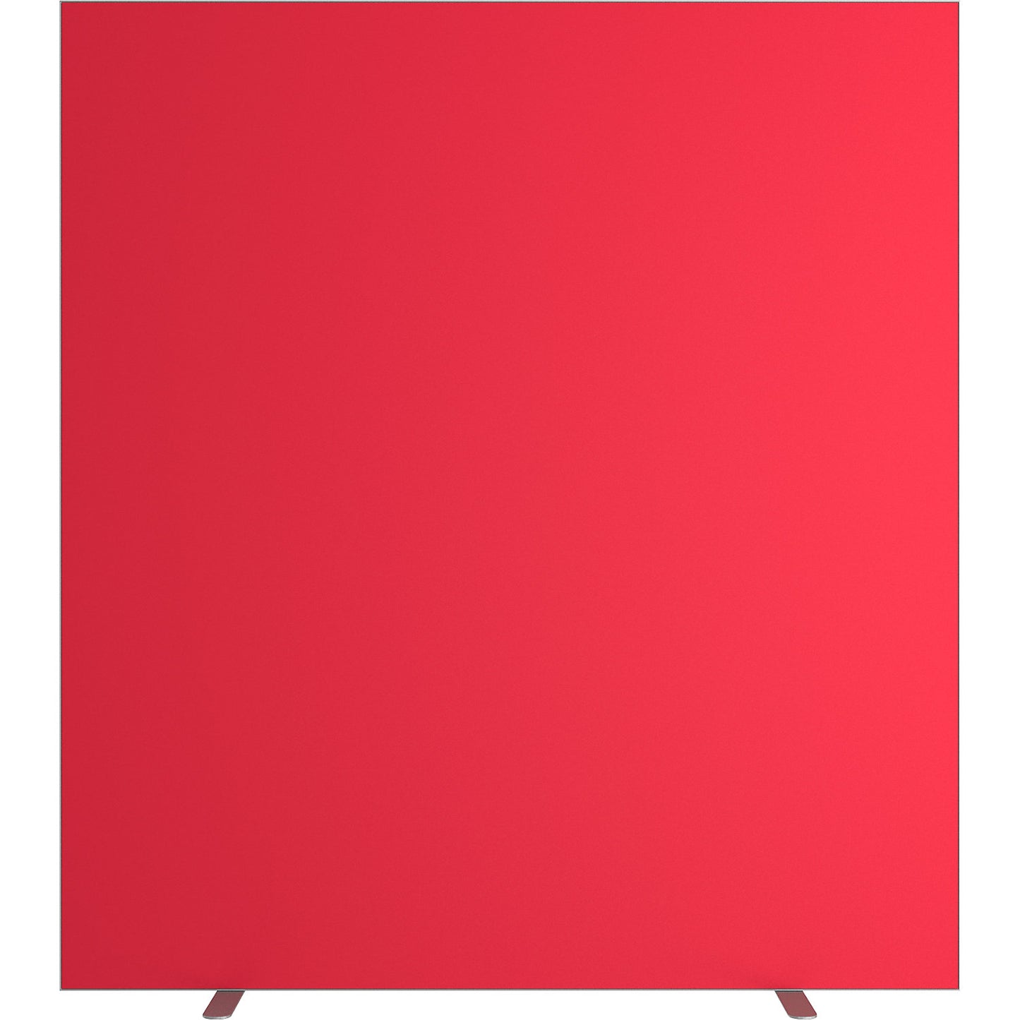 easyScreen partition, HxD 1740 x 390 mm, red, width 1600 mm.