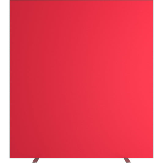 easyScreen partition, HxD 1740 x 390 mm, red, width 1600 mm.