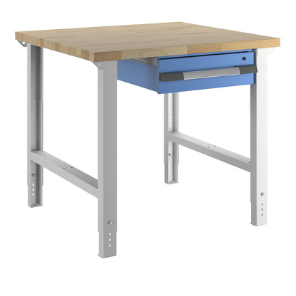 Workbench, Series 7000 modular system, 1 suspended drawer, WxD 1000 x 900 mm.