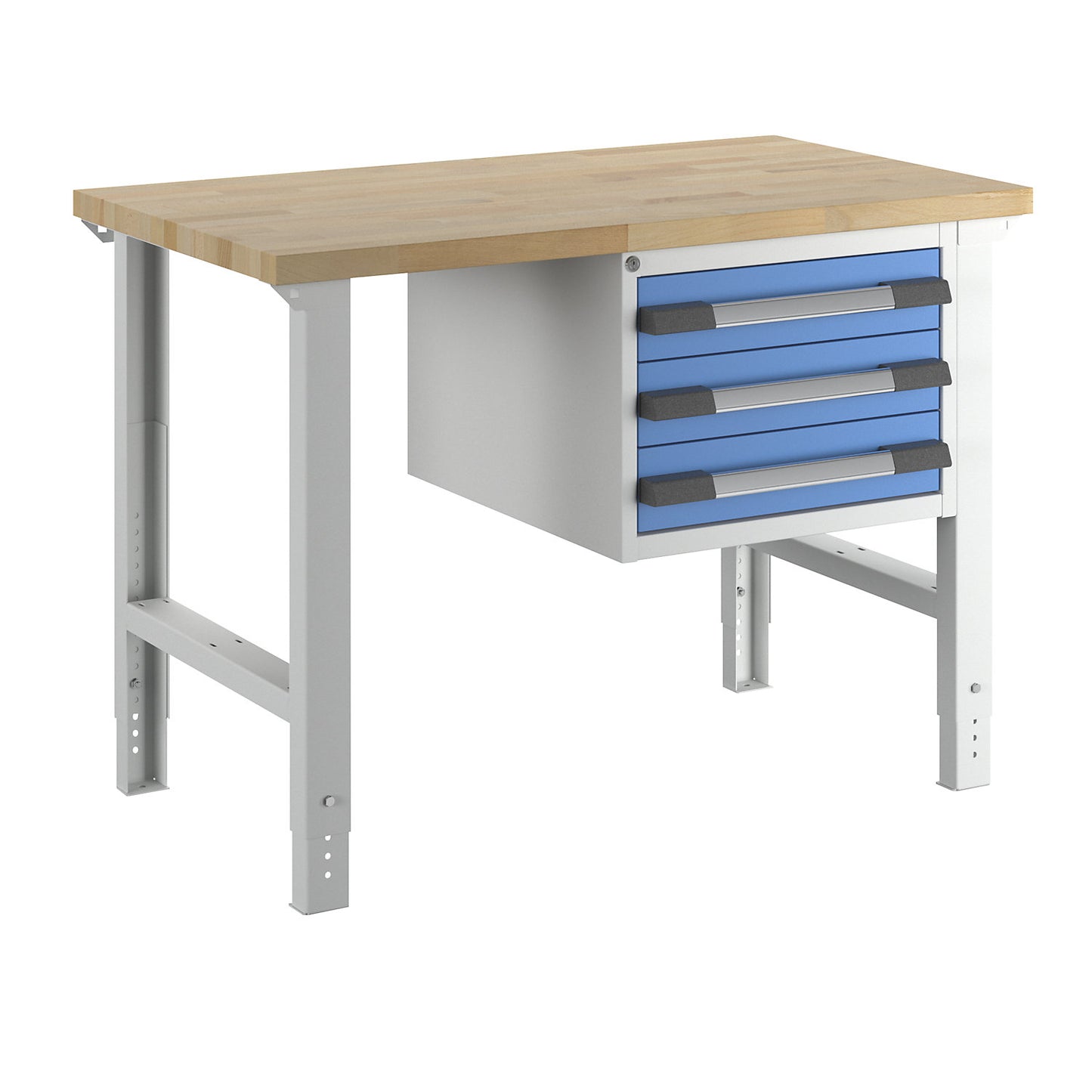 Workbench, Series 7000 modular system, 3 drawers, WxD 1250 x 700 mm.