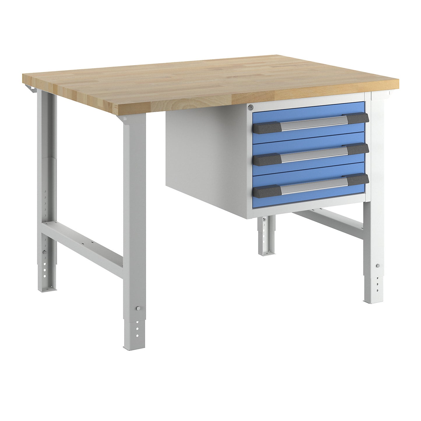 Workbench, Series 7000 modular system, 3 drawers, WxD 1250 x 900 mm.