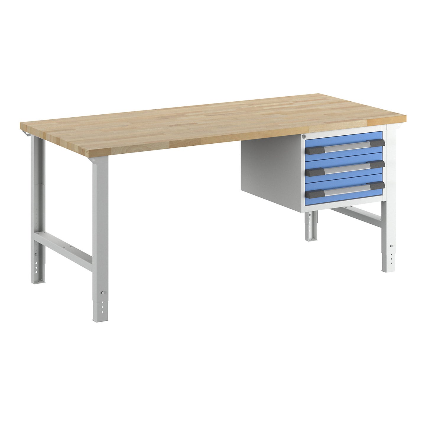Workbench, Series 7000 modular system, 3 drawers, WxD 2000 x 900 mm.