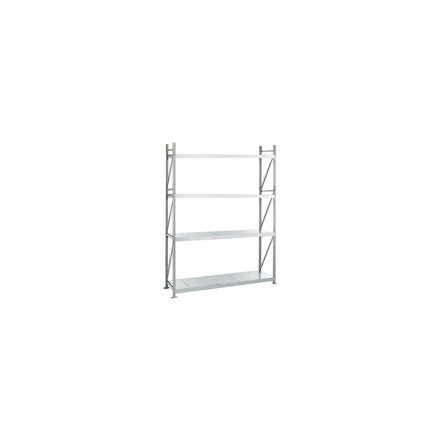 Wide span shelving unit, shelf load 500 kg, HxWxD 2500 x 1500 x 1000 mm, standard shelf unit.