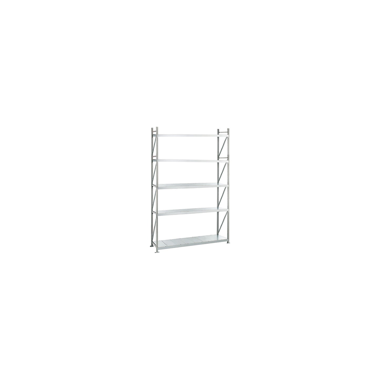 Wide span shelving unit, shelf load 500 kg, HxWxD 3000 x 1500 x 1000 mm, standard shelf unit.