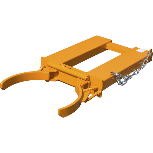Drum clamp, for 1 drum, max. load 500 kg, orange.