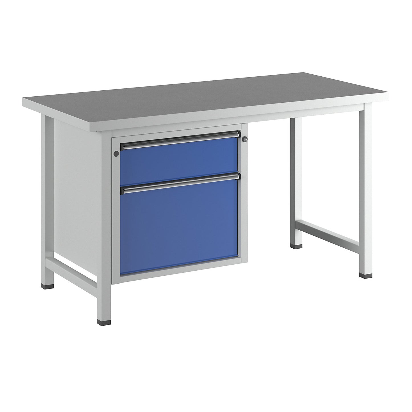 Workbench, Series V frame construction, 2 drawers, universal worktop.