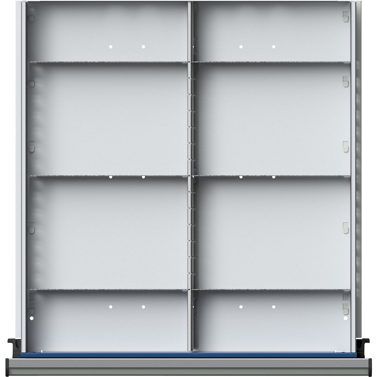 Divider for drawer WxD 500 x 540 mm, ½ division, for drawer height 90 - 150 mm.
