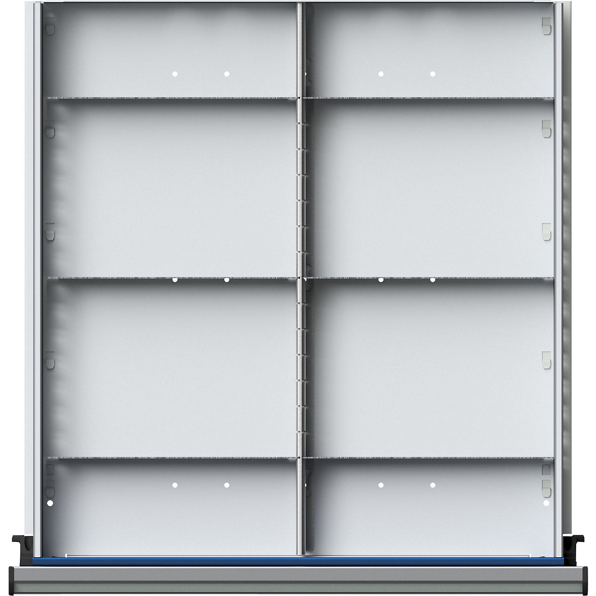Divider for drawer WxD 500 x 540 mm, ½ division, for drawer height 180 - 360 mm.