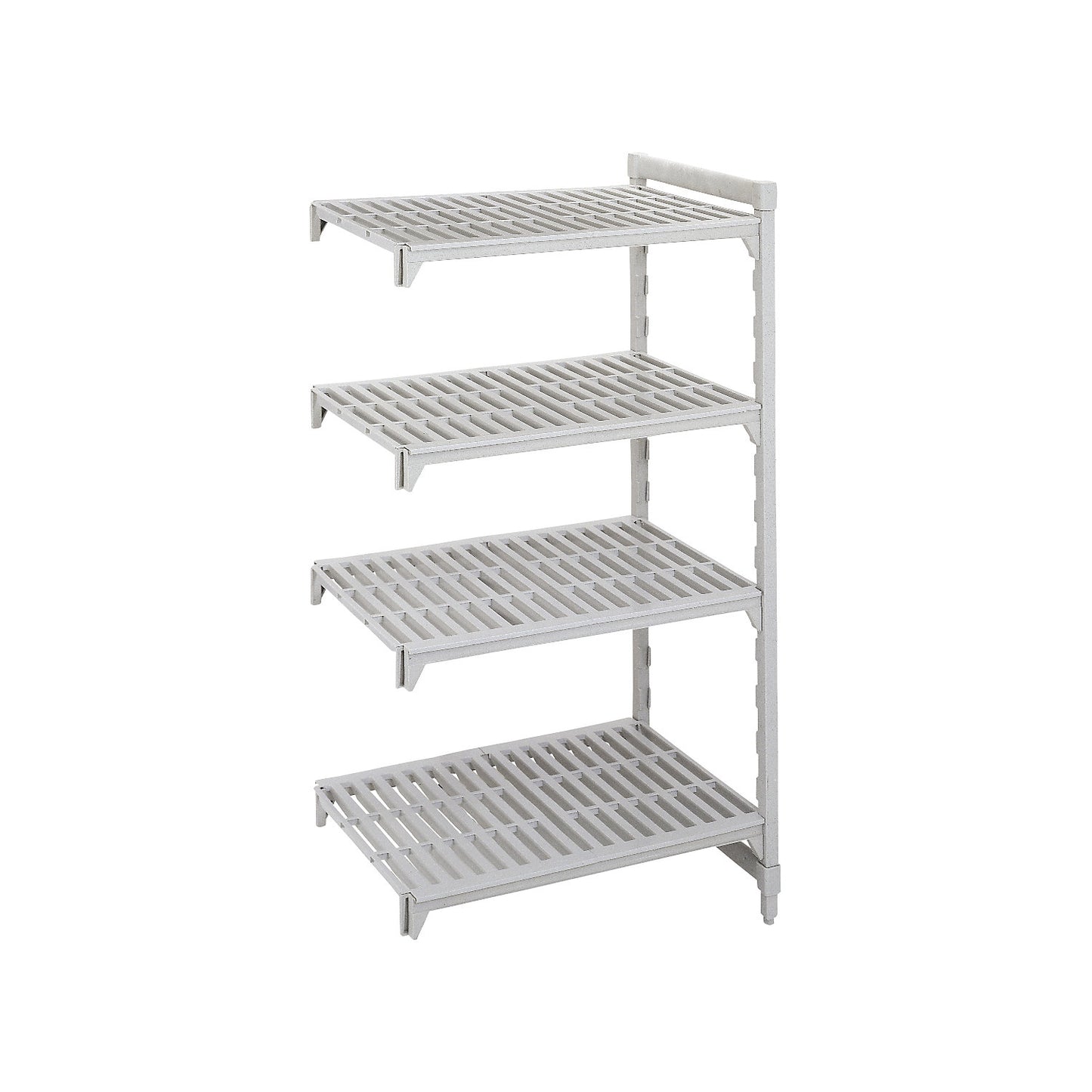 PREMIUM plastic boltless shelving unit system, shelf WxD 600 x 600 mm, extension shelf unit, width 635 mm, slotted base.