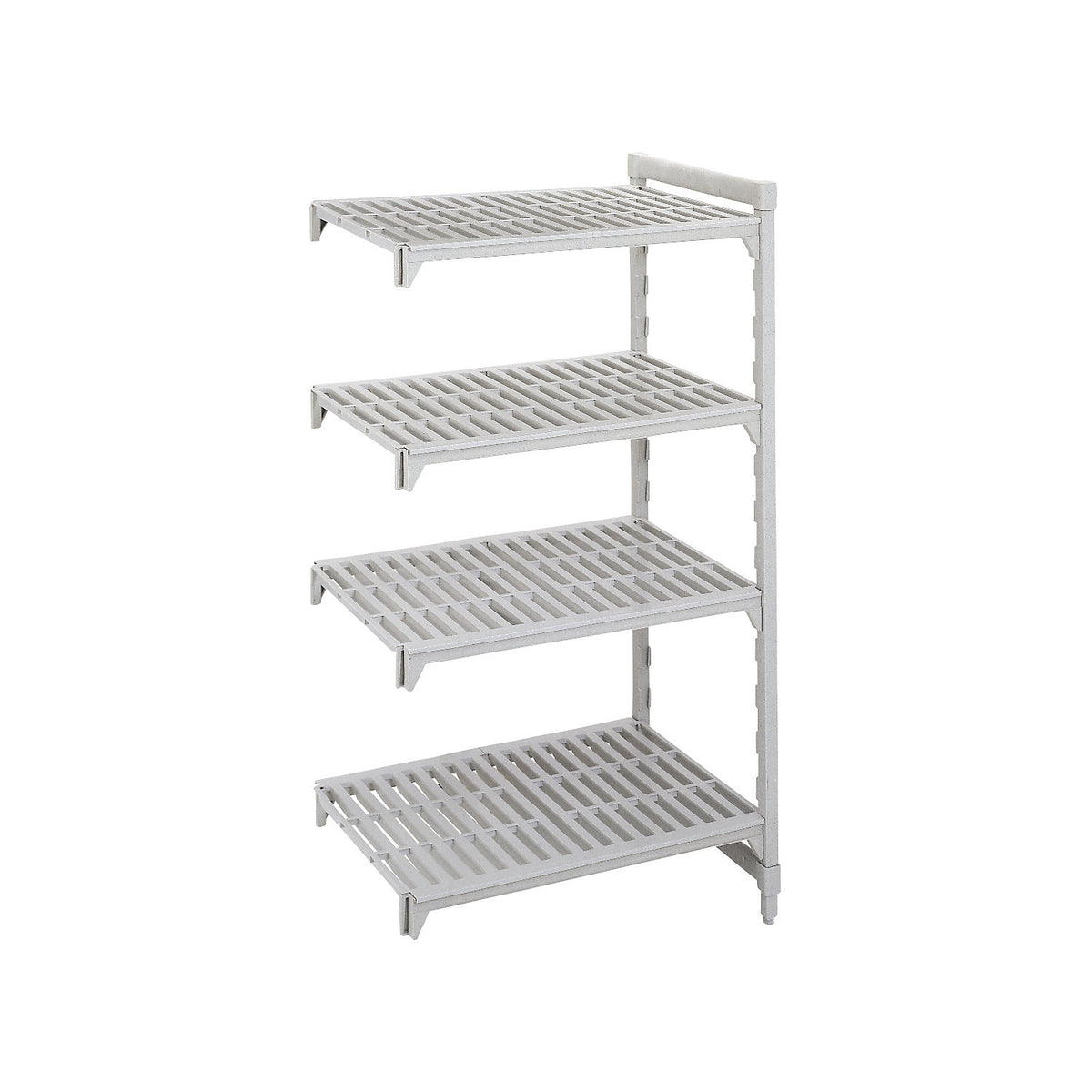 PREMIUM plastic boltless shelving unit system, shelf WxD 700 x 600 mm, extension shelf unit, width 735 mm, slotted base.