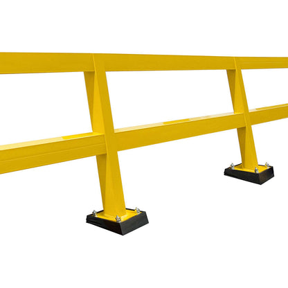 Post for XL-Line safety railing, for indoor use, height 1000 mm, centre post.