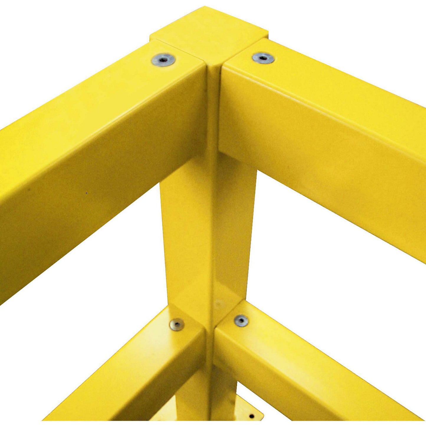 Post for XL-Line safety railing, for indoor use, height 1000 mm, corner post.