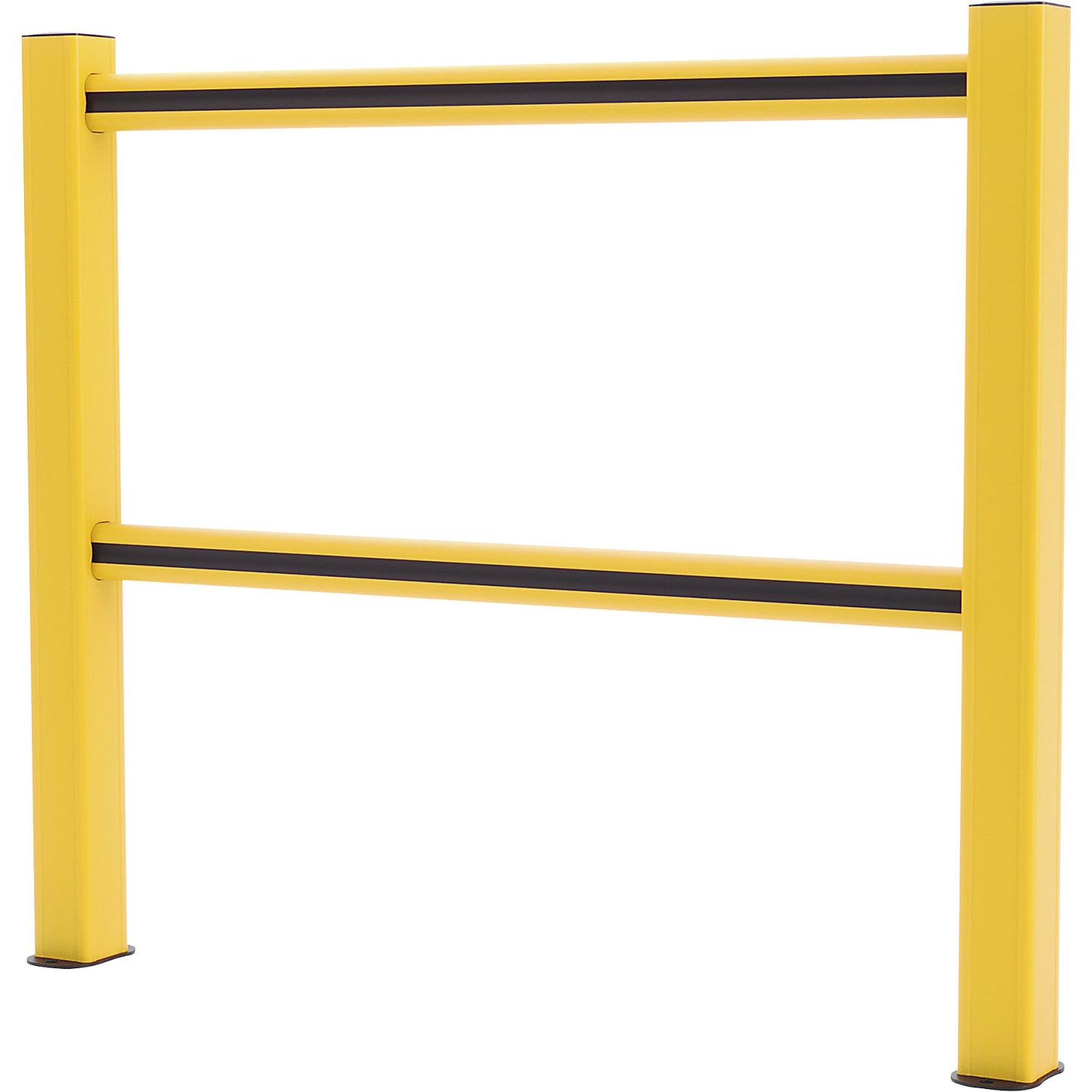 Flex Impact® HD Light safety railing, yellow posts - yellow/black stripes, width 1250 mm.