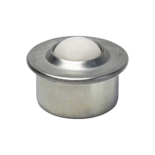 Ball unit, flange, plastic, load bearing ball Ø 22 mm.