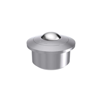 Ball unit, flange, solid, steel, load bearing ball Ø 15 mm.