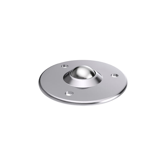 Ball unit, recessed, stainless steel, load bearing ball Ø 25 mm.