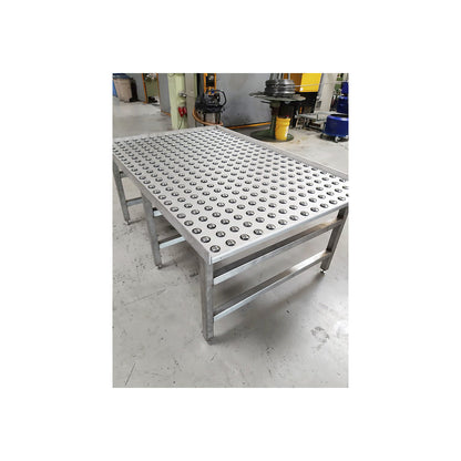 Ball unit, flange, stainless steel, load bearing ball Ø 30 mm.