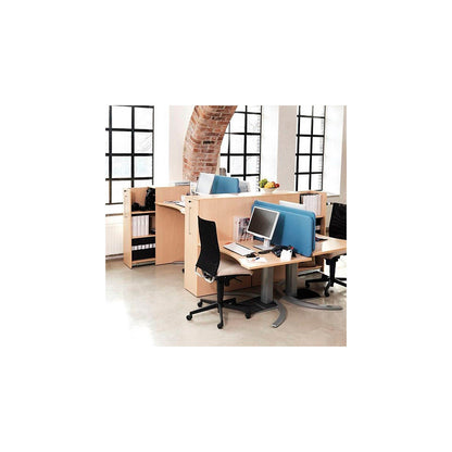 Seattle tall pull-out cabinet, HxWxD 1250 x 400 x 800 mm, right, brushed white.