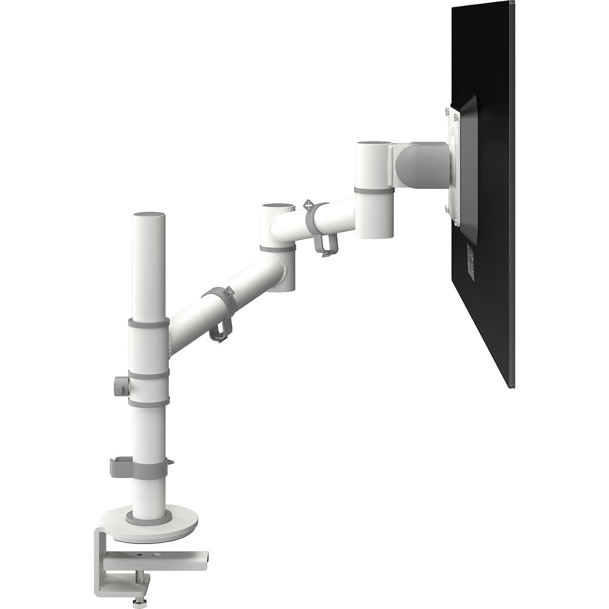 VIEWGO monitor arm, single arm for 1 monitor, white.