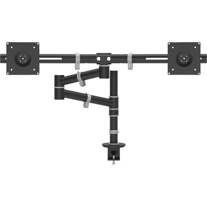 VIEWGO monitor arm, double arm for 2 monitors, black.