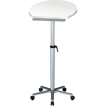 Pedestal desk, ergonomic, WxD 600 x 520 mm, height adjustable, white.