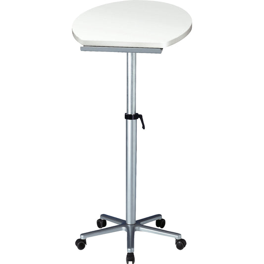 Pedestal desk, ergonomic, WxD 600 x 520 mm, height adjustable, white.