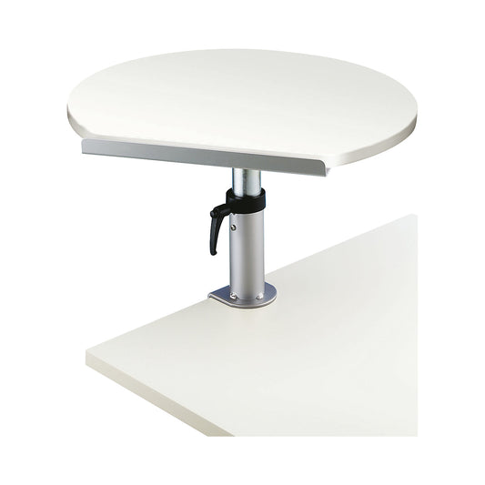 Table pedestal, ergonomic, WxD 600 x 520 mm, height adjustable, white.