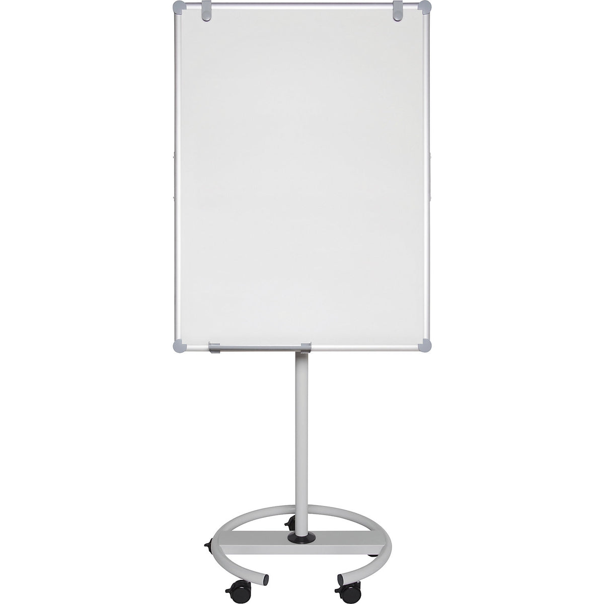 MAULpro flip2use flip chart, writing surface 730 x 1010 mm, round base.