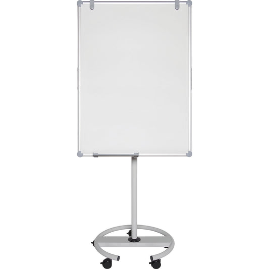 MAULpro flip2use flip chart, writing surface 730 x 1010 mm, round base.