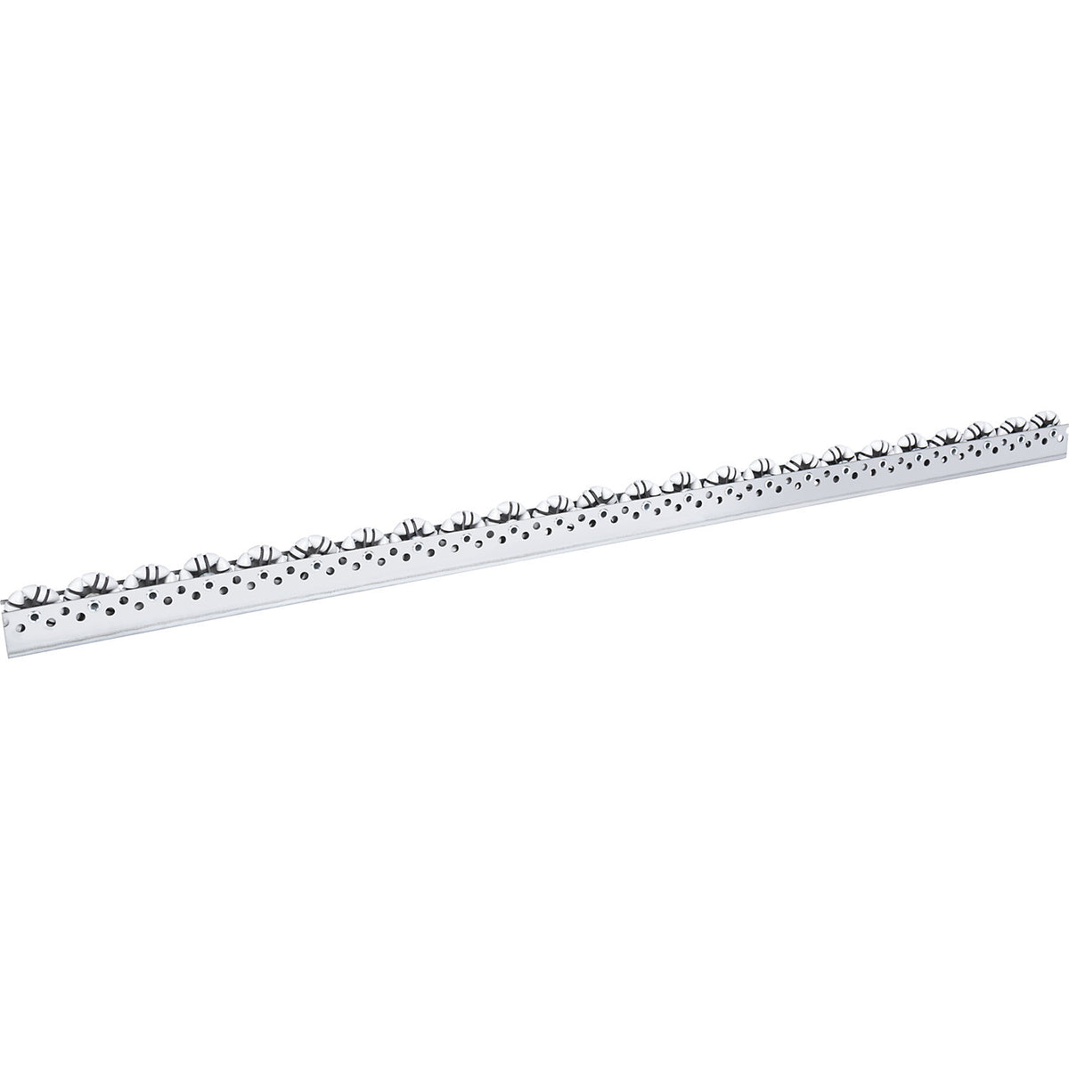 Roller bar, universal, max. load 5 kg, division 50 mm, length 2.4 m.