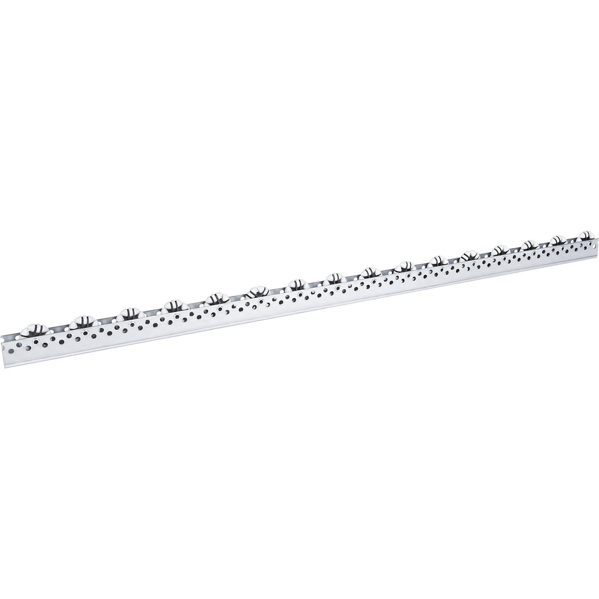 Roller bar, universal, max. load 5 kg, division 75 mm, length 2.4 m.