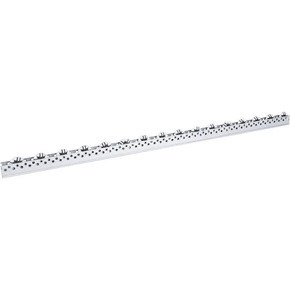 Roller bar, universal, max. load 5 kg, division 75 mm, length 1.2 m.