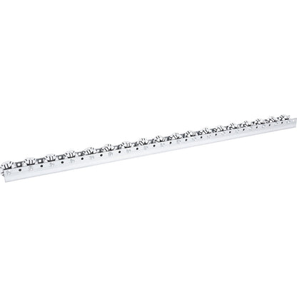 Roller bar, for light loads, max. load 10 kg, division 66 mm, length 2.4 m.