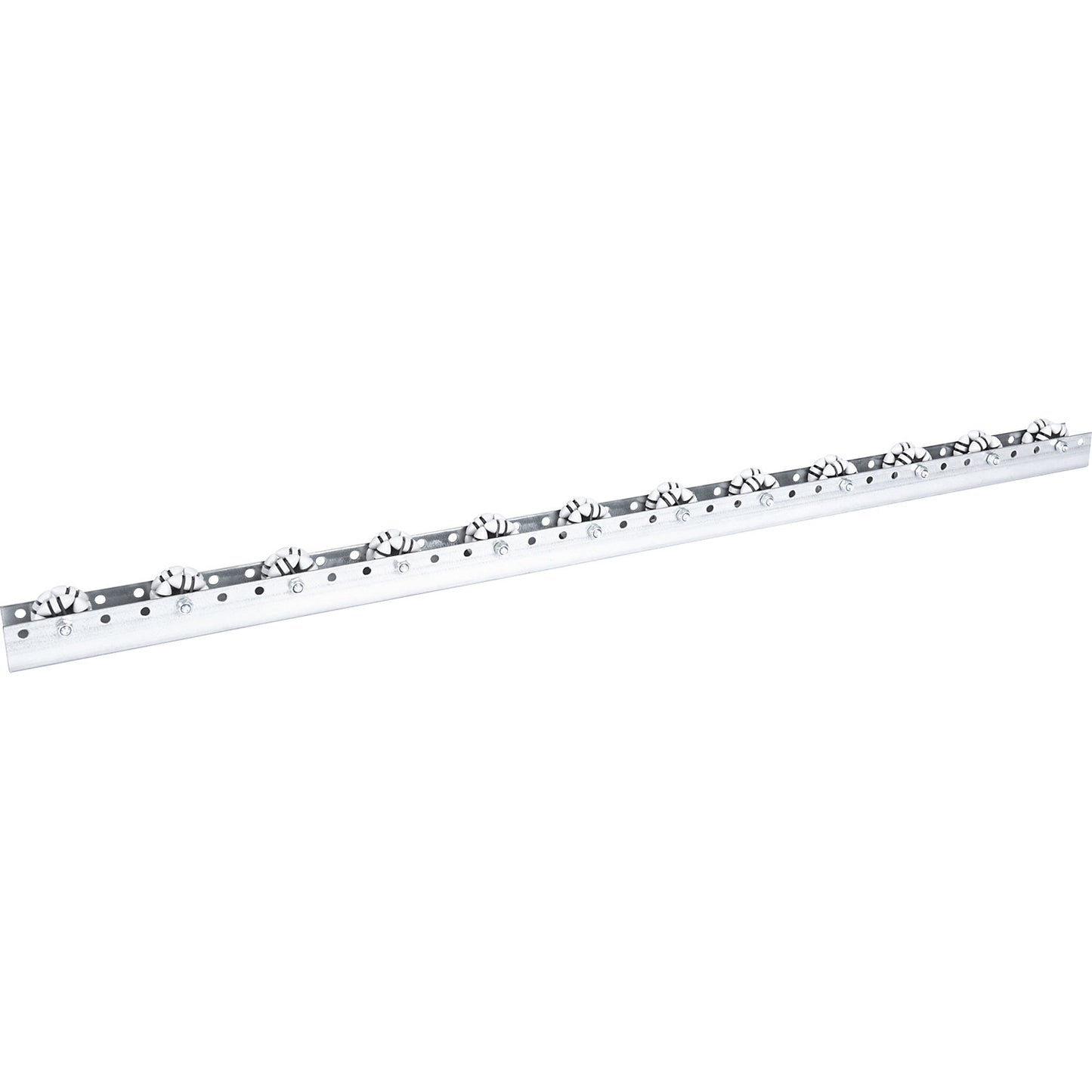 Roller bar, for light loads, max. load 10 kg, division 100 mm, length 1.2 m.