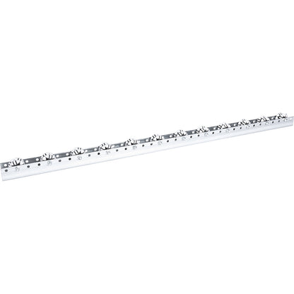 Roller bar, for light loads, max. load 10 kg, division 100 mm, length 2.4 m.