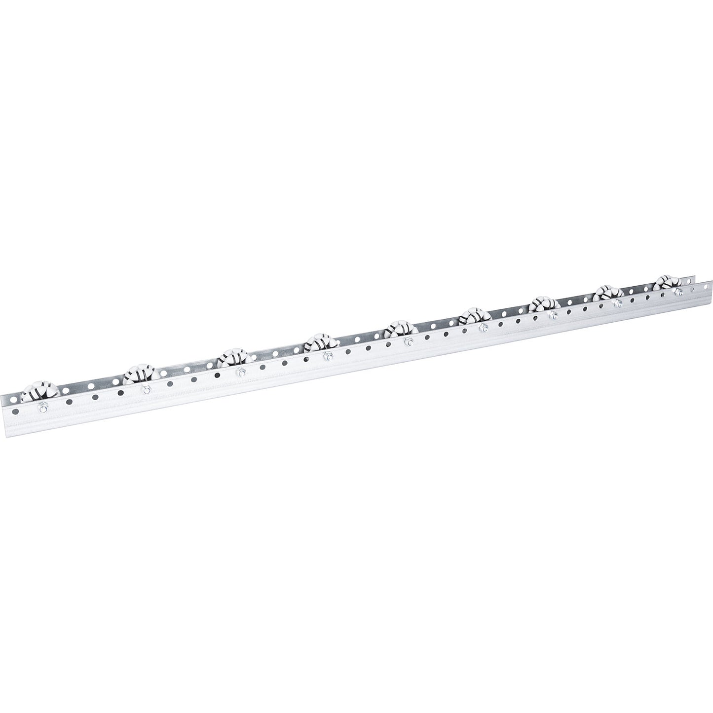 Roller bar, for light loads, max. load 10 kg, division 133 mm, length 1.2 m.