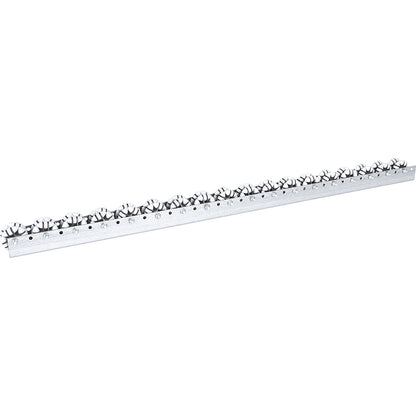 Roller bar, for medium loads, max. load 20 kg, division 66 mm, length 2.4 m.