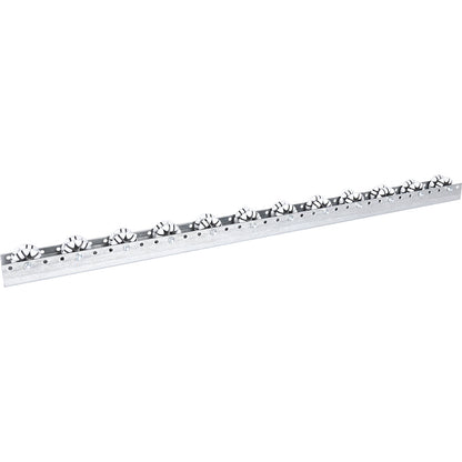 Roller bar, for medium loads, max. load 20 kg, division 100 mm, length 1.2 m.